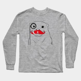 Mustache Flag Turkey Long Sleeve T-Shirt